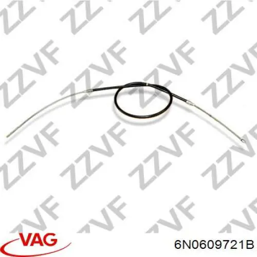 Задний трос ручника 6N0609721B VAG