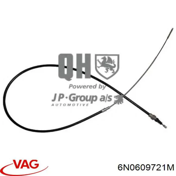 Задний трос ручника VAG 6N0609721M цена, от 10.46 USD