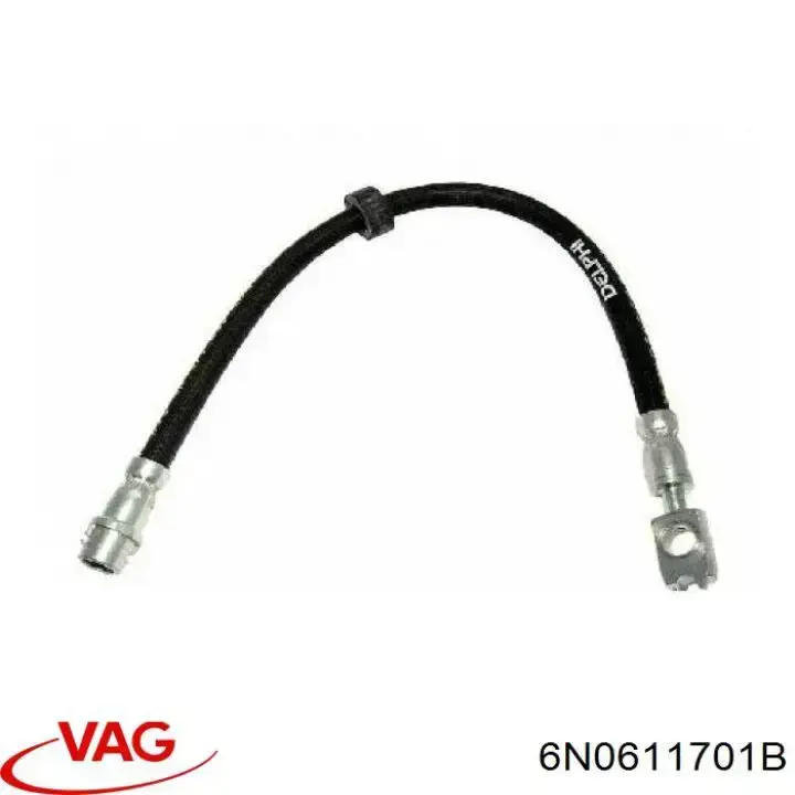 Купить 6N0611701B VAG Шланг тормозной передний