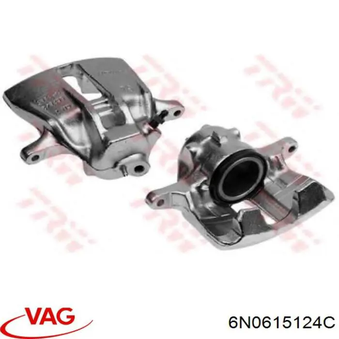 Купить 6N0615124C VAG Суппорт тормозной передний правый