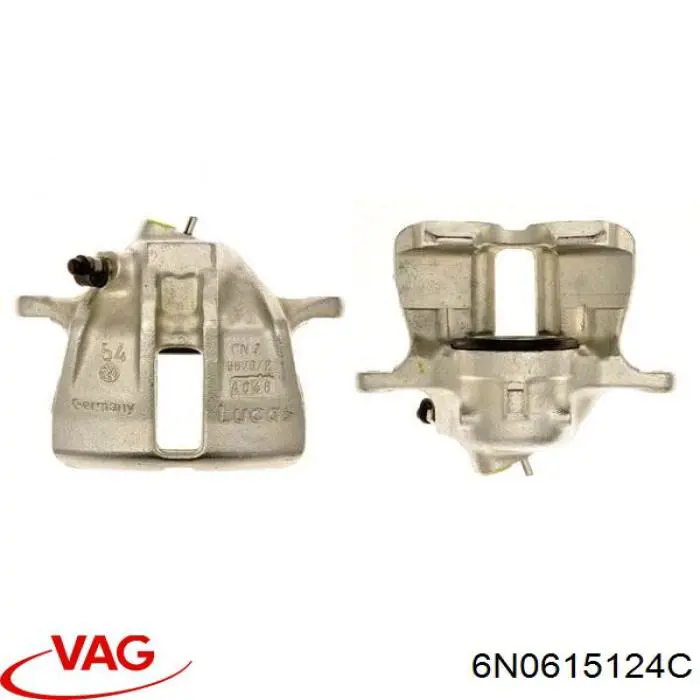 Суппорт тормозной передний правый 6N0615124C VAG