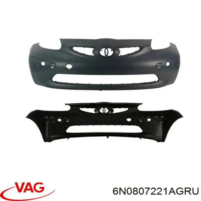 Бампер передний VAG 6N0807221AGRU