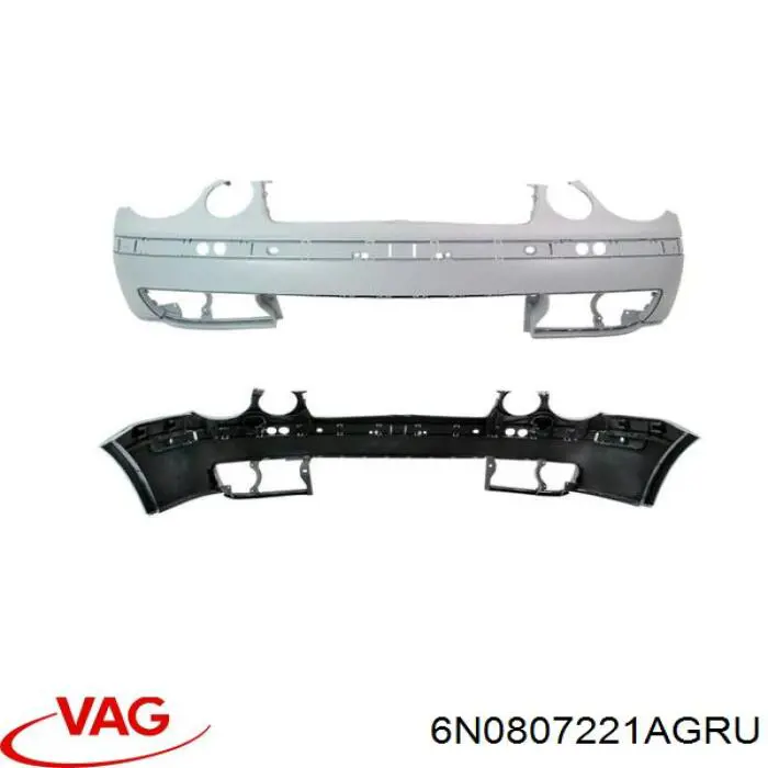 Купить 6N0807221AGRU VAG Буфер (бампер) передний