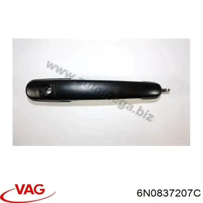 Ручка двери левой, наружная, перед/зад VAG 6N0837207C