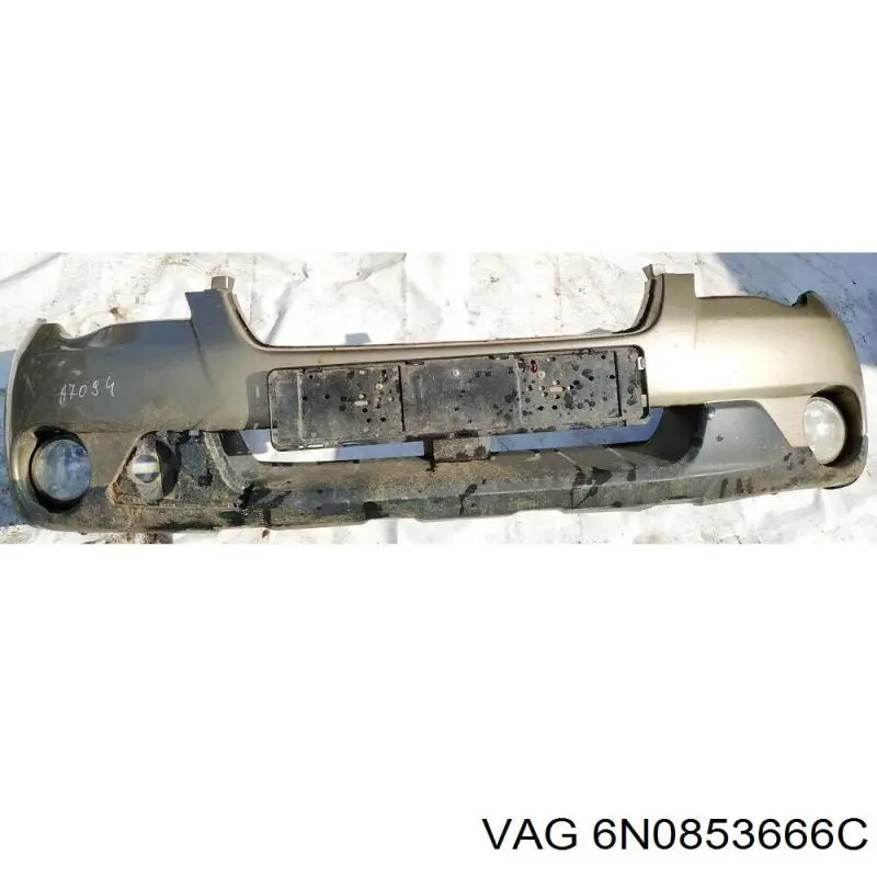 Решетка бампера переднего правая VAG 6N0853666C