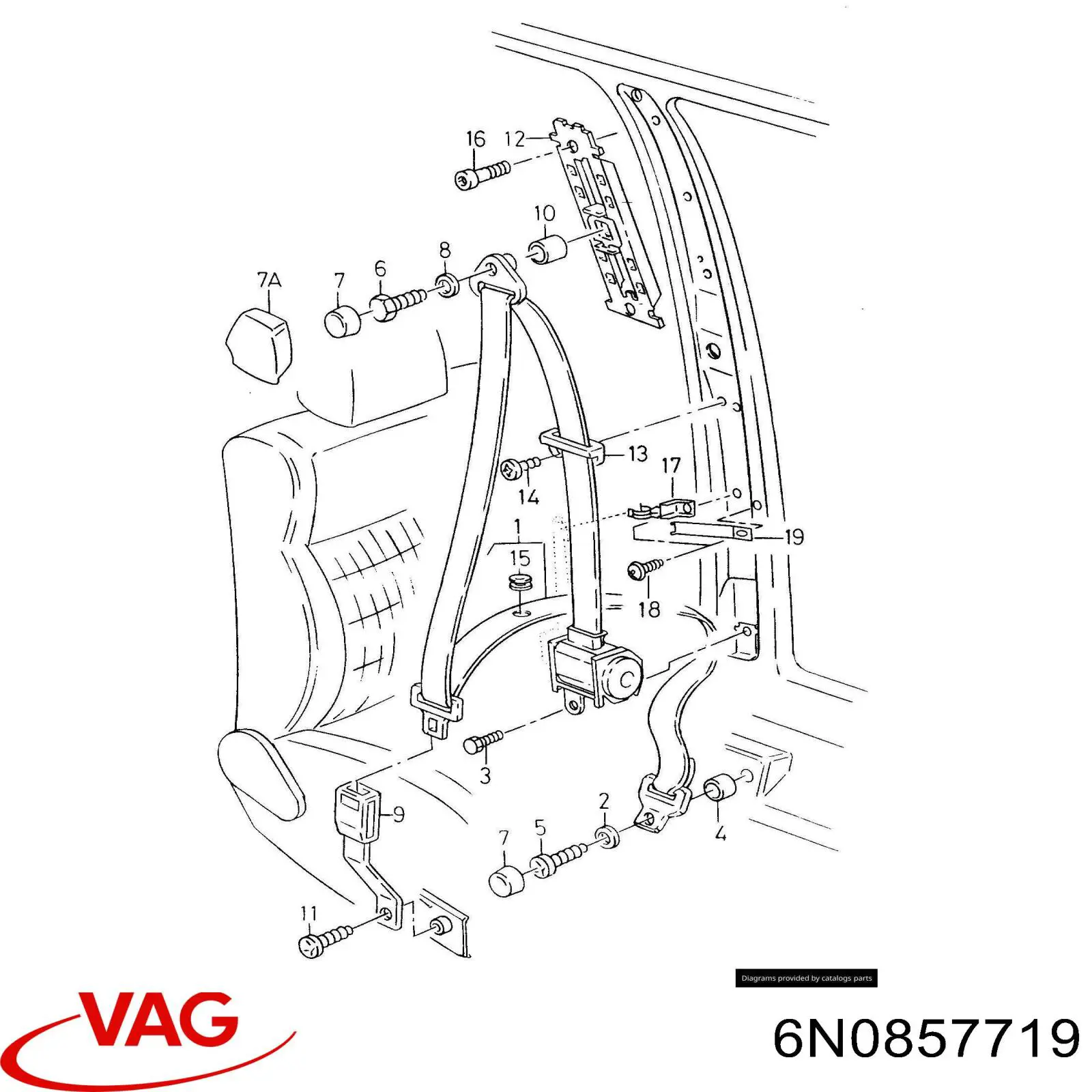  VAG 6N0857719 цена, от 2.25 USD