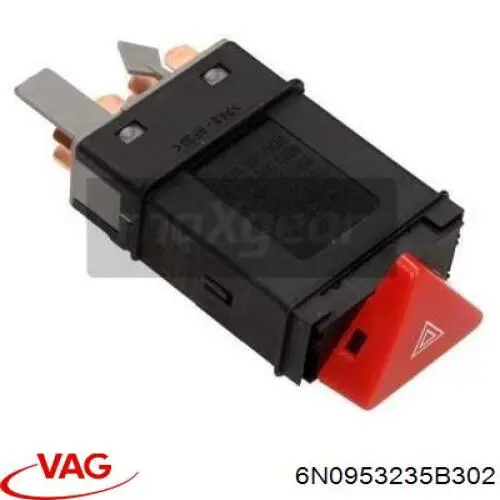 Compre 6N0953235B302 VAG Botão de ativação do sinal de emergência