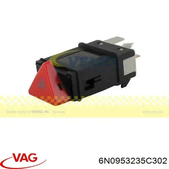 Кнопка аварийного сигнала VAG 6N0953235A300 цена, от 18.16 USD