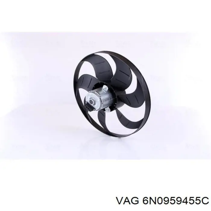 Электровентилятор охлаждения в сборе VAG 6N0959455C цена, от 49.06 USD