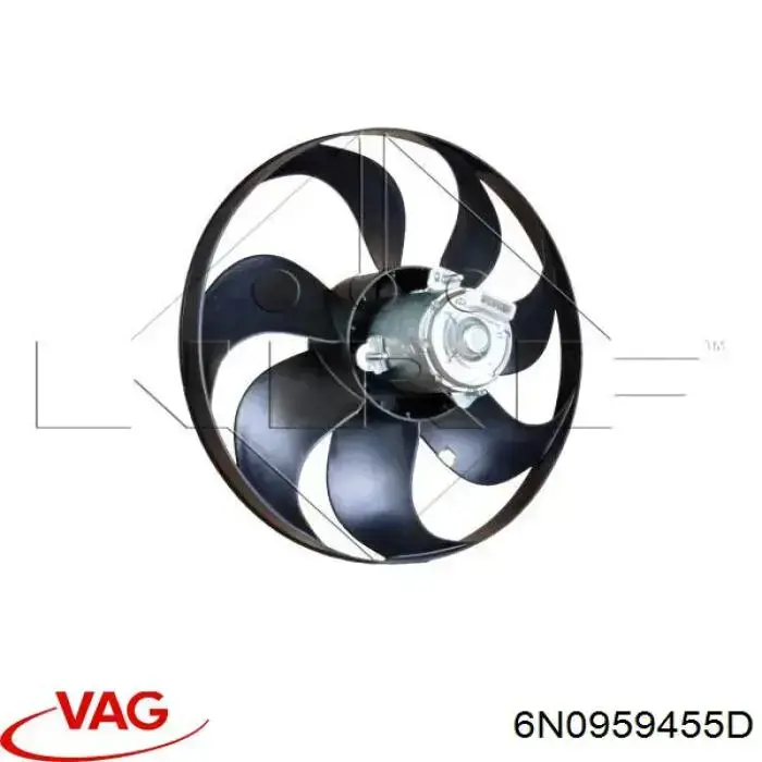 Электровентилятор охлаждения в сборе VAG 6N0959455D цена, от 21.54 USD