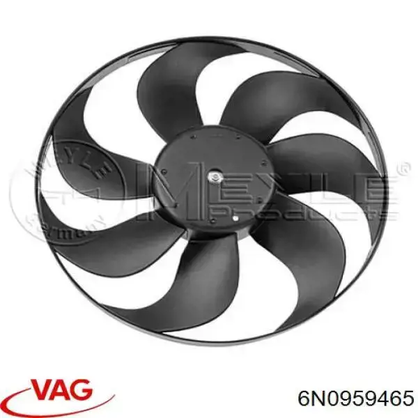 6N0959465 VAG электровентилятор охлаждения в сборе (мотор+крыльчатка)