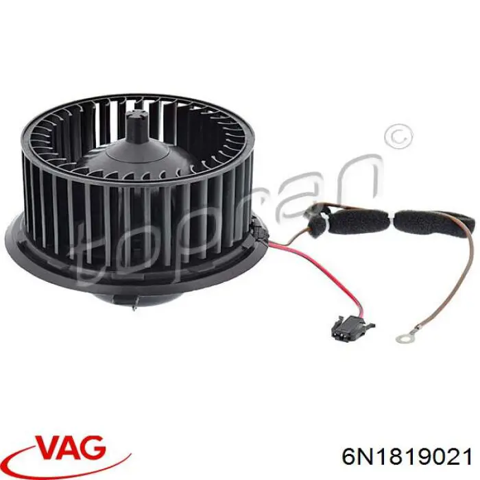 6N1819021 VAG Электромотор печки