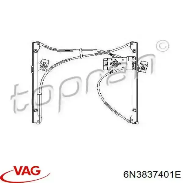 Стеклоподъемник передней левой двери 851576 VALEO