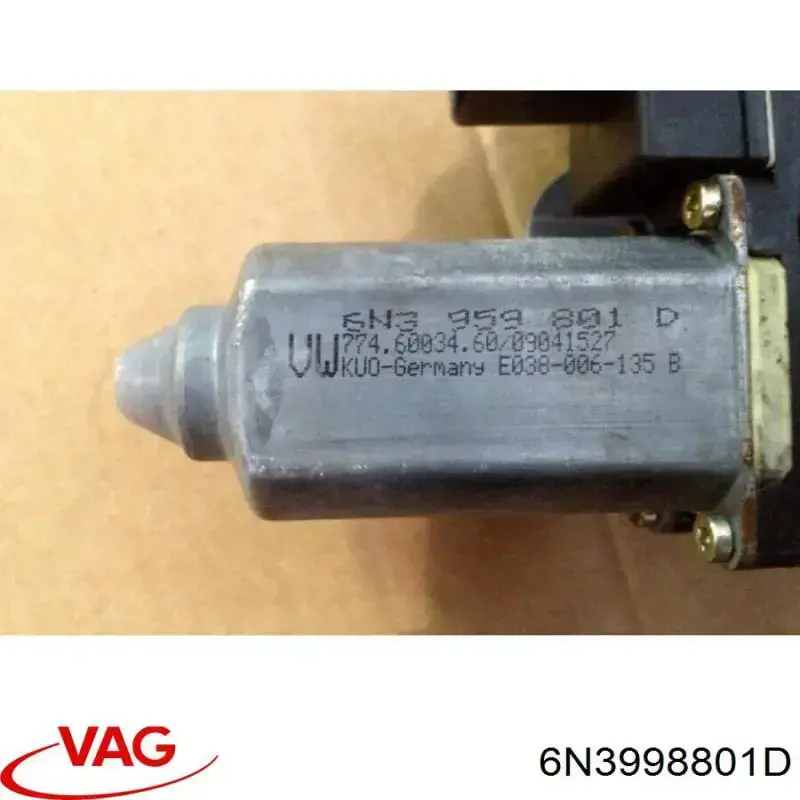 6N3998801C VAG Motor del elevalunas eléctrico original y equivalente