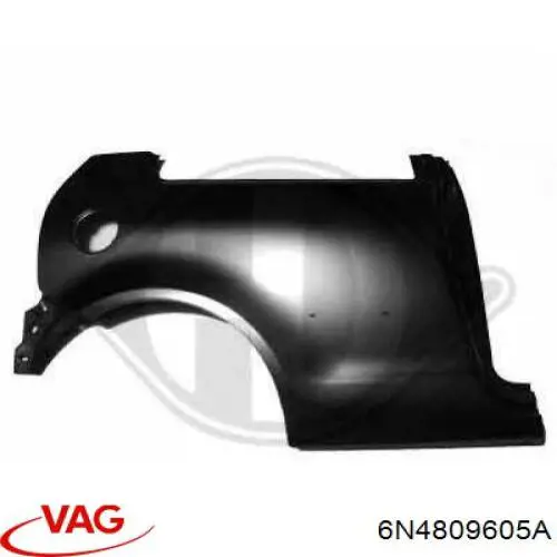 Крыло заднее левое 6N4809605A VAG