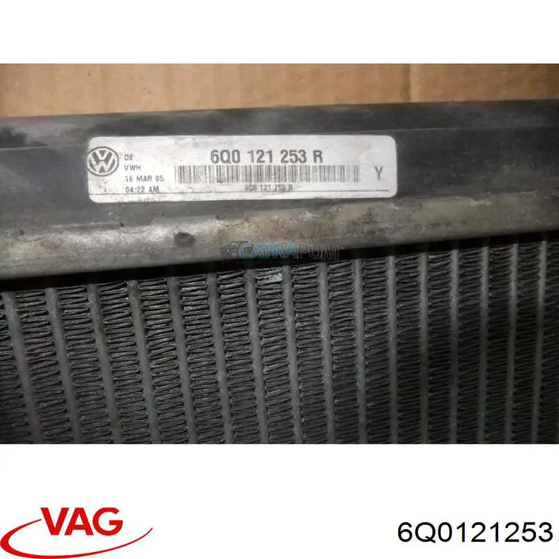 Радиатор охлаждения двигателя VAG 6Q0121253 цена, от 49.74 USD