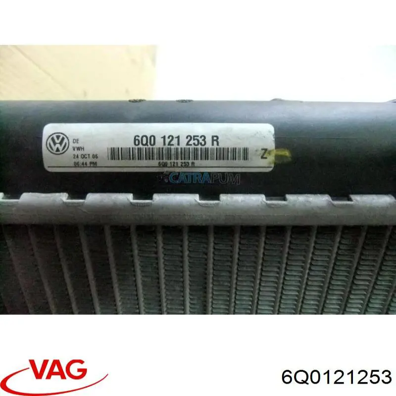 Купить 6Q0121253 VAG Радиатор водяной
