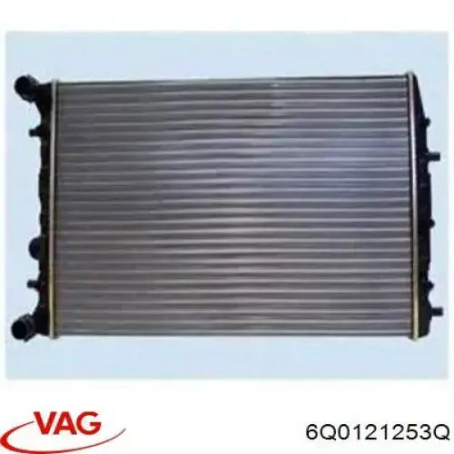 6Q0121253Q VAG radiador de esfriamento de motor