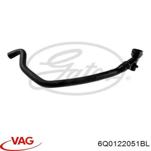 Купить 6Q0122051BL VAG Шланг радиатора охлаждения нижний