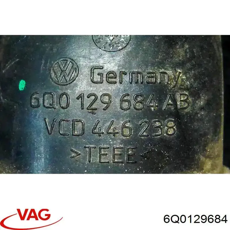 Патрубок воздушный, выход воздушного фильтра VAG 6Q0129684 цена, от 31.14 USD
