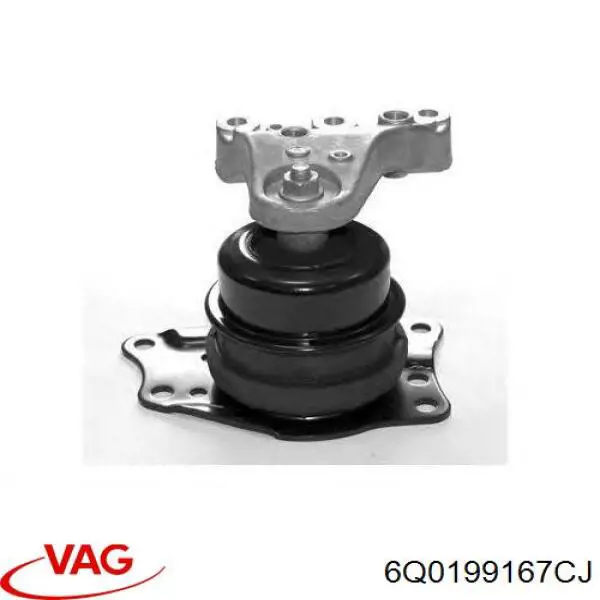 Правая подушка двигателя 6Q0199167CJ VAG
