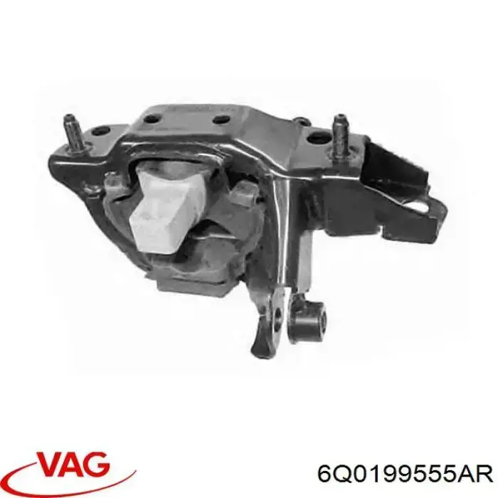 6Q0199555AR VAG coxim (suporte esquerdo de motor)