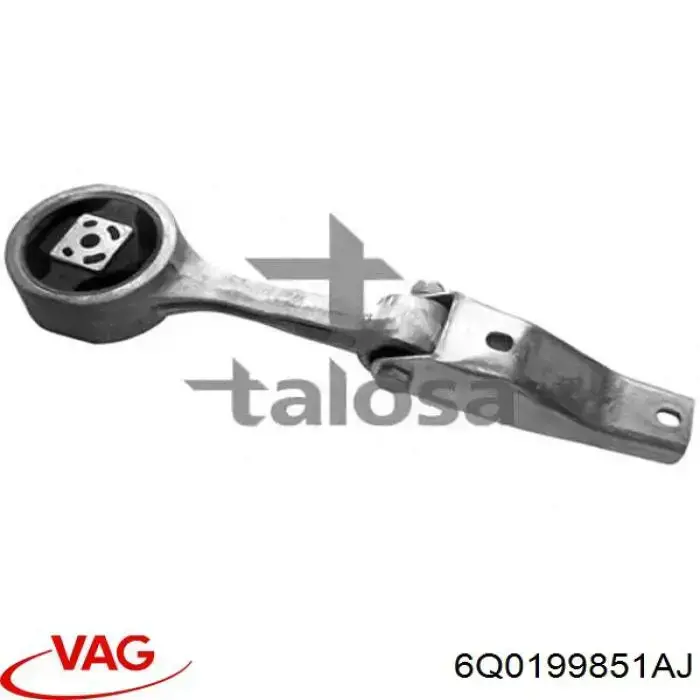 Coxim (suporte) traseiro de motor VAG 6Q0199851AJ