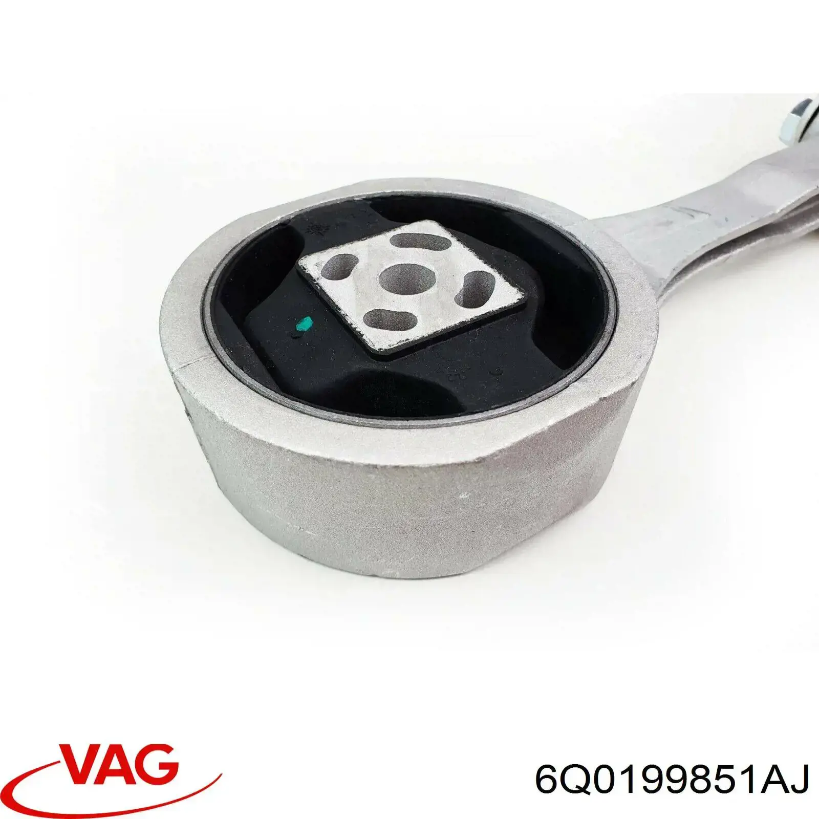 Coxim (suporte) traseiro de motor 6Q0199851AJ VAG