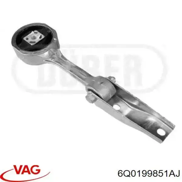 Coxim (suporte) traseiro de motor 6Q0199851AJ VAG