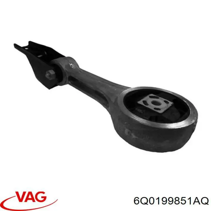 6Q0199851AQ VAG coxim (suporte traseiro de motor)