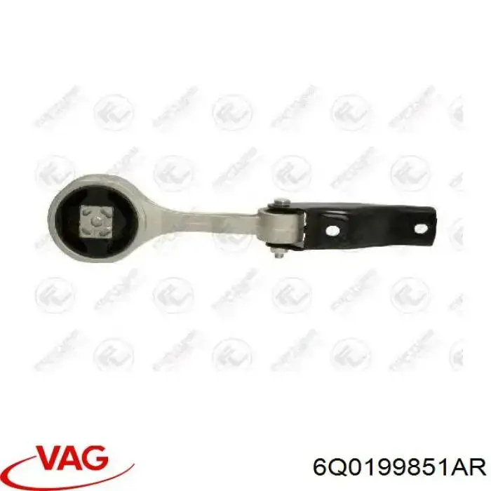 Compre 6Q0199851AR VAG Coxim (suporte) traseiro de motor