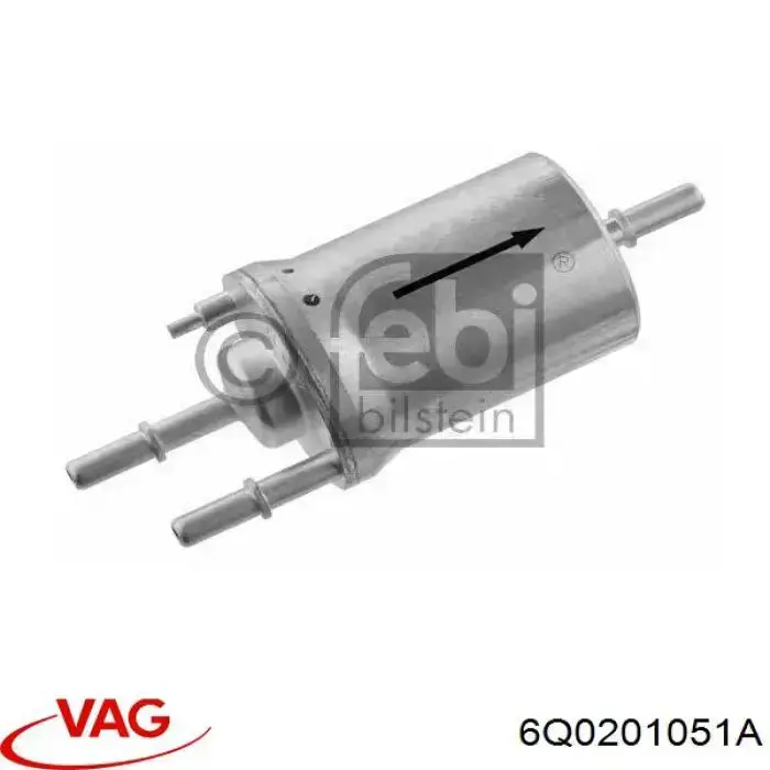 Filtro combustible 6Q0201051A VAG