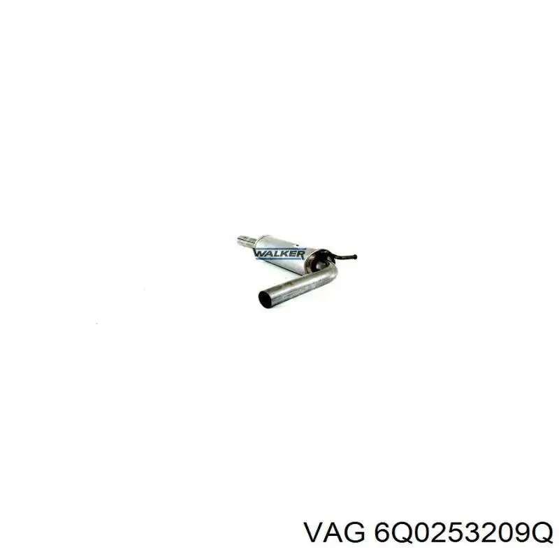 Купить 6Q0253209Q VAG Глушитель задний