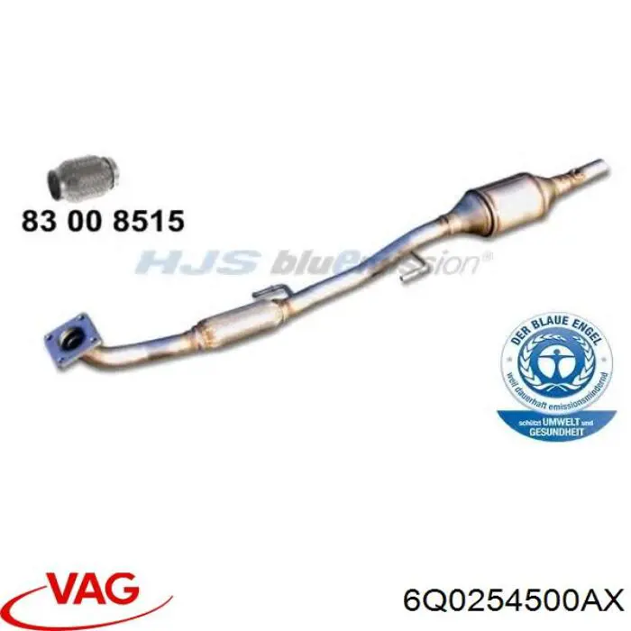 Глушитель, передняя часть VAG 6Q0254500AX цена, от 81.94 USD