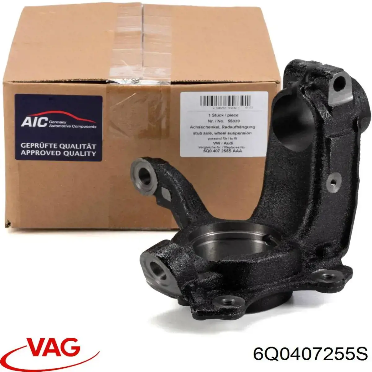 Цапфа передняя левая 6Q0407255S VAG