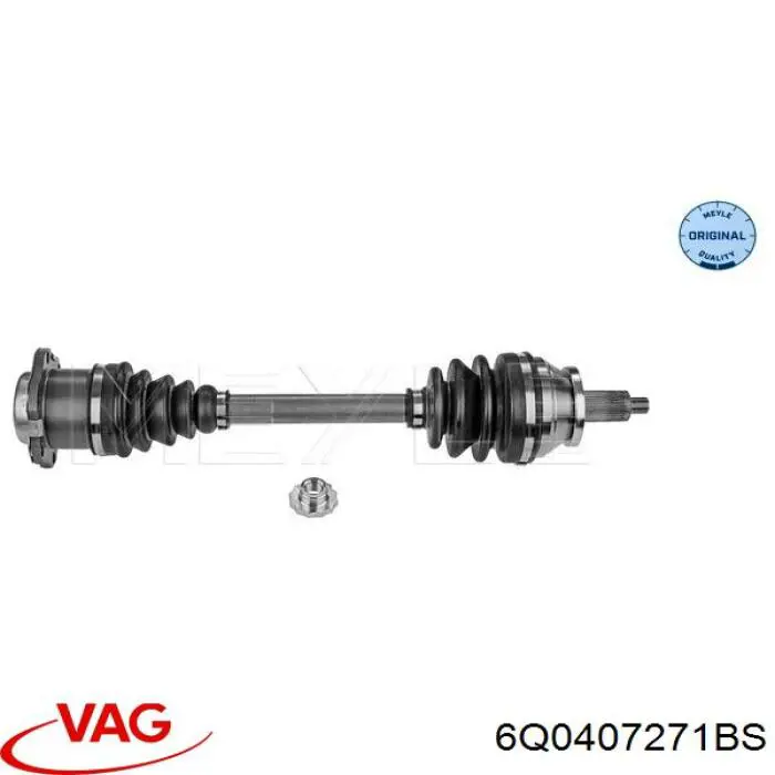 Привод передний левый VAG 6Q0407271BS цена, от 44.13 USD