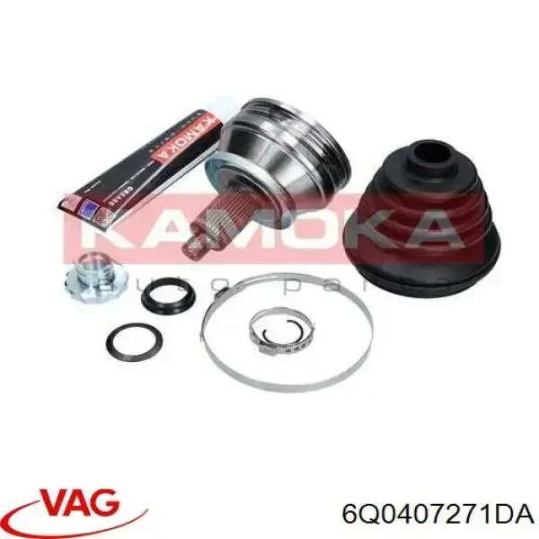 6Q0407271DA VAG Полуось передняя левая