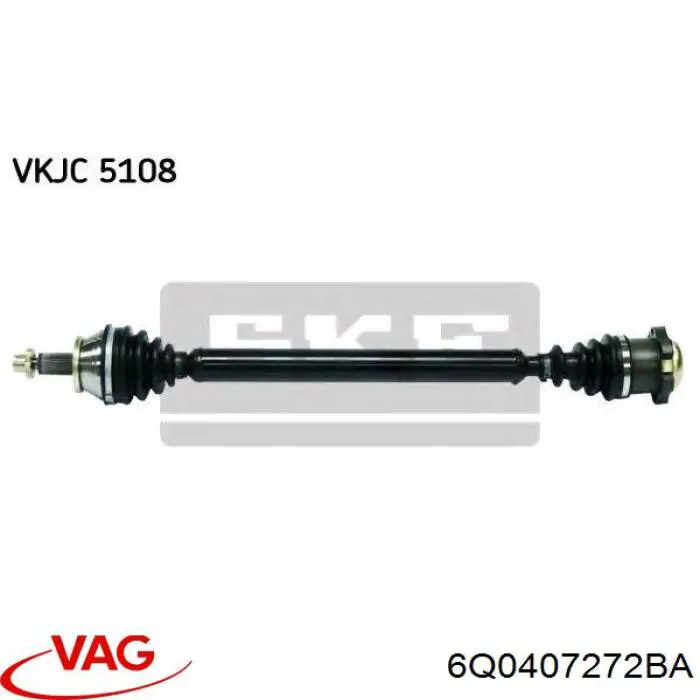 VKJC5108 SKF semieixo (acionador dianteiro direito)