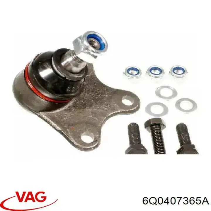 Купить 6Q0407365A VAG Шаровая опора, нижняя, левая