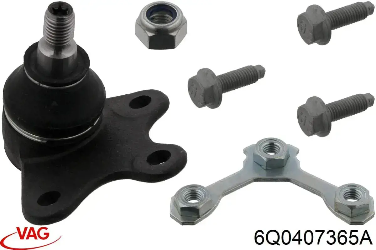 Нижняя левая шаровая опора VAG 6Q0407365A цена, от 14.77 USD