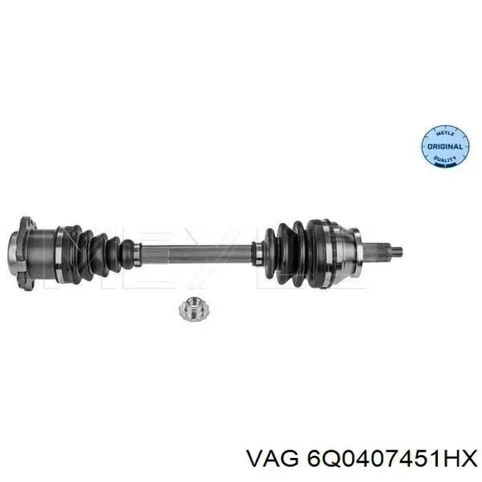 Купить JZW407451HX VAG Привод в сборе левый