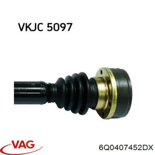 Привод передний правый VAG 6Q0407452DX цена, от 21.23 USD