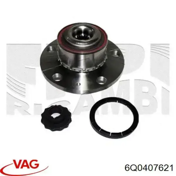 Купить 6Q0407621 VAG Ступица переднего колеса