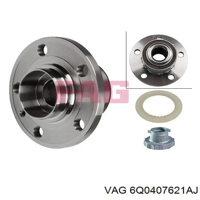 Ступица (передняя) VAG 6Q0407621AJ