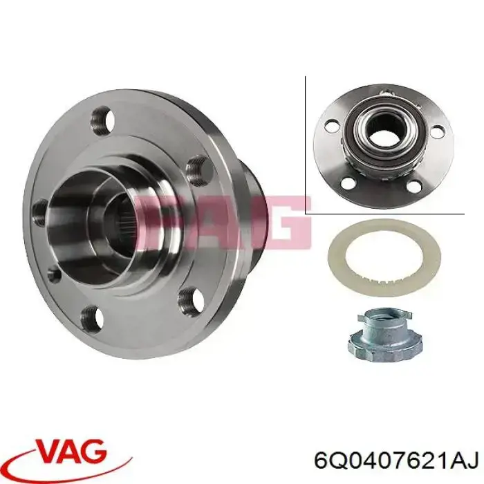 Ступицы передних колес VAG 6Q0407621AJ цена, от 39.68 USD