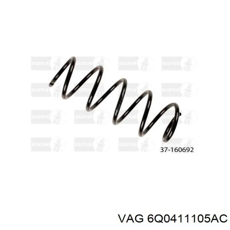 Передняя пружина 6Q0411105AC VAG