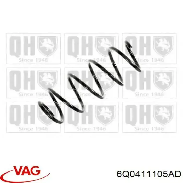 Купить 6Q0411105AD VAG Винтовая пружина подвеска