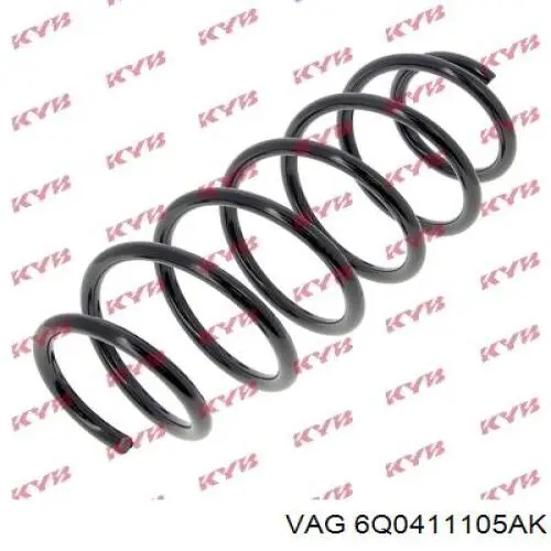 Пружина амортизатора передняя VAG 6Q0411105AK цена, от 22.60 USD