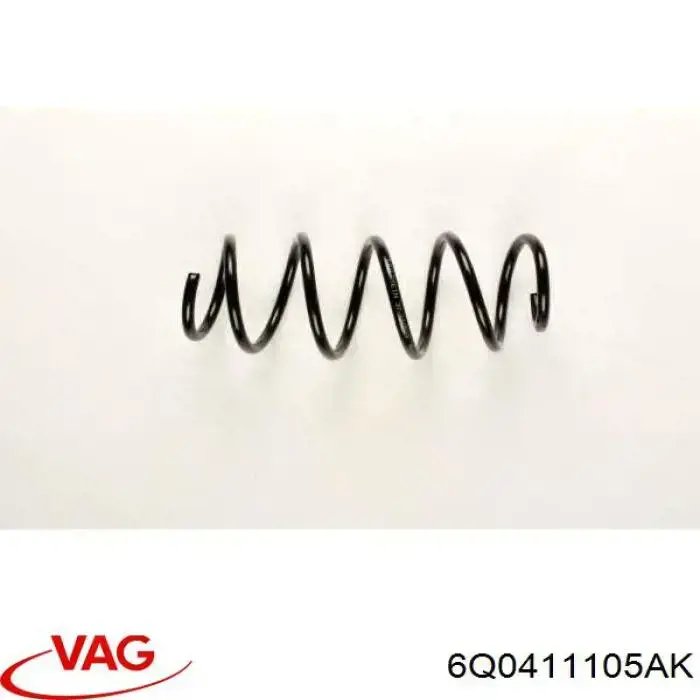 Пружина амортизатора передняя VAG 6Q0411105AK цена, от 22.60 USD