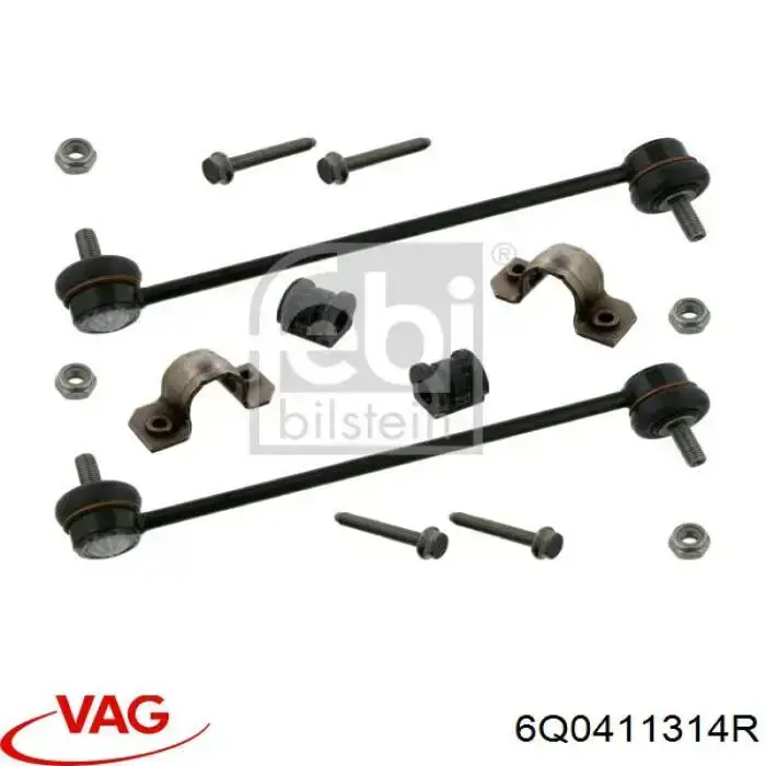 6Q0411314R VAG Разрезная втулка стабилизатора